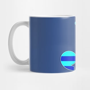 INITIAL J, BLUE Mug